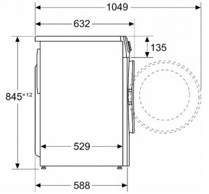 Bosch WGG244Z2BY – Dimensiuni și stabilitate – echilibru între capacitate și spațiu ocupat